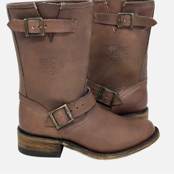 Ausente Boots Women’s Moto Boots - BROWN - Picture 1 of 16